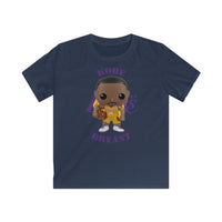 Kobe Bryant L.A Lakers (Yellow), Kids Gildan Softstyle Tee Shirt