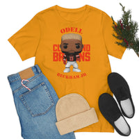 Odell Beckham Jr Cleveland Browns, Soft Cotton Bella and Canvas Short Sleeve Tee shirt