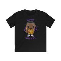 Kobe Bryant L.A Lakers (Yellow), Kids Gildan Softstyle Tee Shirt