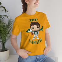Joe Namath New York Jets, Soft Cotton Bella and Canvas Short Sleeve Tee shirt