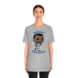 Barry Sanders Detroit Lions, Soft Cotton Bella and Canvas Short Sleeve Tee shirt
