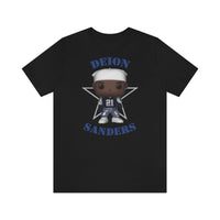 Deion Sanders Dallas Cowboys Throwback, Soft Cotton Bella and Canvas Short Sleeve Tee shirt
