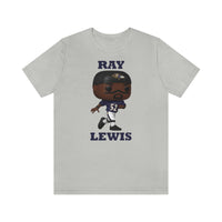Ray Lewis Baltimore Ravens, Soft Cotton Bella and Canvas Short Sleeve Tee shirt