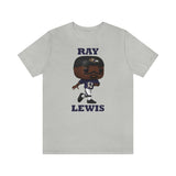 Ray Lewis Baltimore Ravens, Soft Cotton Bella and Canvas Short Sleeve Tee shirt