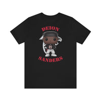 Deion Sanders Atlanta Falcons, Soft Cotton Bella and Canvas Short Sleeve Tee shirt