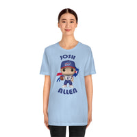 Josh Allen Buffalo Bills, Soft Cotton Bella and Canvas Short Sleeve Tee shirt
