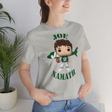 Joe Namath New York Jets, Soft Cotton Bella and Canvas Short Sleeve Tee shirt