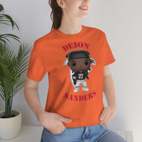 Deion Sanders Atlanta Falcons, Soft Cotton Bella and Canvas Short Sleeve Tee shirt
