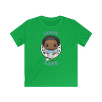 Leroy Sane Manchester City, Kids Gildan Softstyle Tee Shirt
