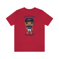 Francisco Lindor Cleveland Indians, Soft Cotton Bella and Canvas Short Sleeve Tee shirt