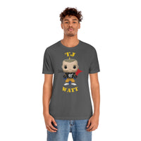 TJ Watt Pittsburgh Steelers, Soft Cotton Bella and Canvas Short Sleeve Tee shirt