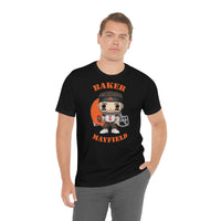Baker Mayfield Cleveland Browns, Soft Cotton Bella and Canvas Short Sleeve Tee shirt