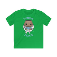 Gabriel Jesus Manchester City, Kids Gildan Softstyle Tee Shirt