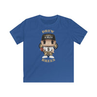 Drew Brees New Orleans Saints Superbowl, Kids Gildan Softstyle Tee Shirt
