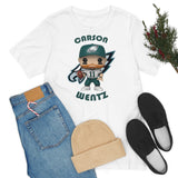 Carson Wentz Philadelphia Eagles (White Jersey), Soft Cotton Bella and Canvas Short Sleeve Tee shirt