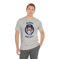 Kris Bryant Chicago Cubs, Soft Cotton Bella and Canvas Short Sleeve Tee shirt