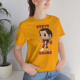 Steve Young San Francisco 49ers, Soft Cotton Bella and Canvas Short Sleeve Tee shirt