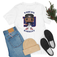 Saquon Barkley New York Giants, Soft Cotton Bella and Canvas Short Sleeve Tee shirt