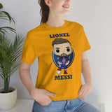 Lionel Messi PSG, Soft Cotton Bella and Canvas Short Sleeve Tee shirt