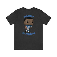 Barry Sanders Detroit Lions, Soft Cotton Bella and Canvas Short Sleeve Tee shirt
