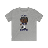 Ray Lewis Baltimore Ravens, Kids Gildan Softstyle Tee Shirt