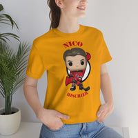 Nico Hischier New Jersey Devils, Soft Cotton Bella and Canvas Short Sleeve Tee shirt