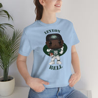 Leveon Bell New York Jets, Soft Cotton Bella and Canvas Short Sleeve Tee shirt