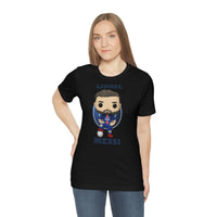Lionel Messi PSG, Soft Cotton Bella and Canvas Short Sleeve Tee shirt