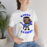 Barry Sanders Detroit Lions, Soft Cotton Bella and Canvas Short Sleeve Tee shirt