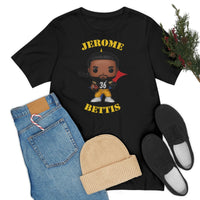 Jerome Bettis Pittsburgh Steelers, Soft Cotton Bella and Canvas Short Sleeve Tee shirt