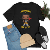 Jerome Bettis Pittsburgh Steelers, Soft Cotton Bella and Canvas Short Sleeve Tee shirt