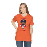 Mookie Betts Boston Red Sox, Soft Cotton Bella and Canvas Short Sleeve Tee shirt