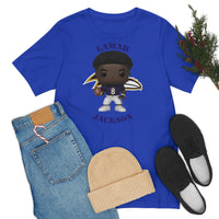 Lemar Jackson Baltimore Ravens, Soft Cotton Bella and Canvas Short Sleeve Tee shirt