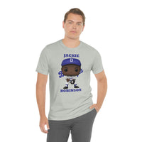 Jackie Robinson L.A/Brooklyn Dodgers, Soft Cotton Bella and Canvas Short Sleeve Tee shirt