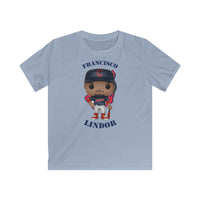 Francisco Lindor Cleveland Indians, Kids Gildan Softstyle Tee Shirt