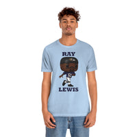Ray Lewis Baltimore Ravens, Soft Cotton Bella and Canvas Short Sleeve Tee shirt