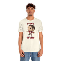 Steve Young San Francisco 49ers, Soft Cotton Bella and Canvas Short Sleeve Tee shirt