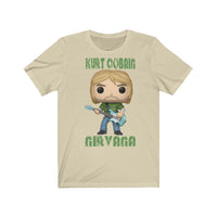 Kurt Cobain Green Jumper, Soft Cotton Bella and Canvas Short Sleeve Tee shirt