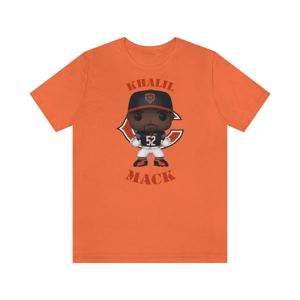 Khalil Mack Chicago Bears, Soft Cotton Bella and Canvas Short Sleeve Tee shirt