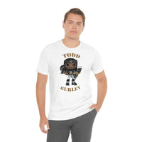 Todd Gurley L.A Rams (Large), Soft Cotton Bella and Canvas Short Sleeve Tee shirt
