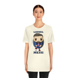 Lionel Messi PSG, Soft Cotton Bella and Canvas Short Sleeve Tee shirt