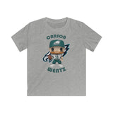 Carson Wentz Philadelphia Eagles White Jersey, Kids Gildan Softstyle Tee Shirt