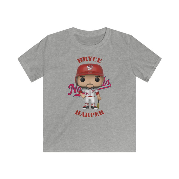 Bryce Harper Washington Nationals Kids Gildan Softstyle Tee Shirt
