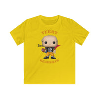 Terry Bradshaw Pittsburgh Steelers (Black Jersey), Kids Gildan Softstyle Tee Shirt