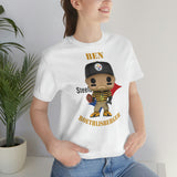 Ben Roethlisberger Pittsburgh Steelers Throwback, Soft Cotton Bella and Canvas Short Sleeve Tee shirt
