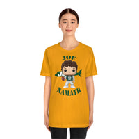 Joe Namath New York Jets, Soft Cotton Bella and Canvas Short Sleeve Tee shirt
