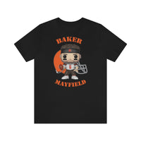 Baker Mayfield Cleveland Browns, Soft Cotton Bella and Canvas Short Sleeve Tee shirt
