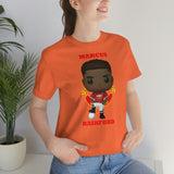 Marcus Rashford Manchester United, Soft Cotton Bella and Canvas Short Sleeve Tee shirt