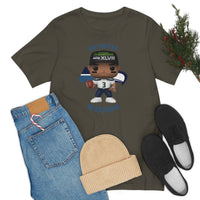 Russell Wilson Seattle Seahawks, Soft Cotton Bella and Canvas Short Sleeve Tee shirt