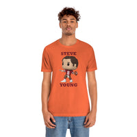 Steve Young San Francisco 49ers, Soft Cotton Bella and Canvas Short Sleeve Tee shirt
